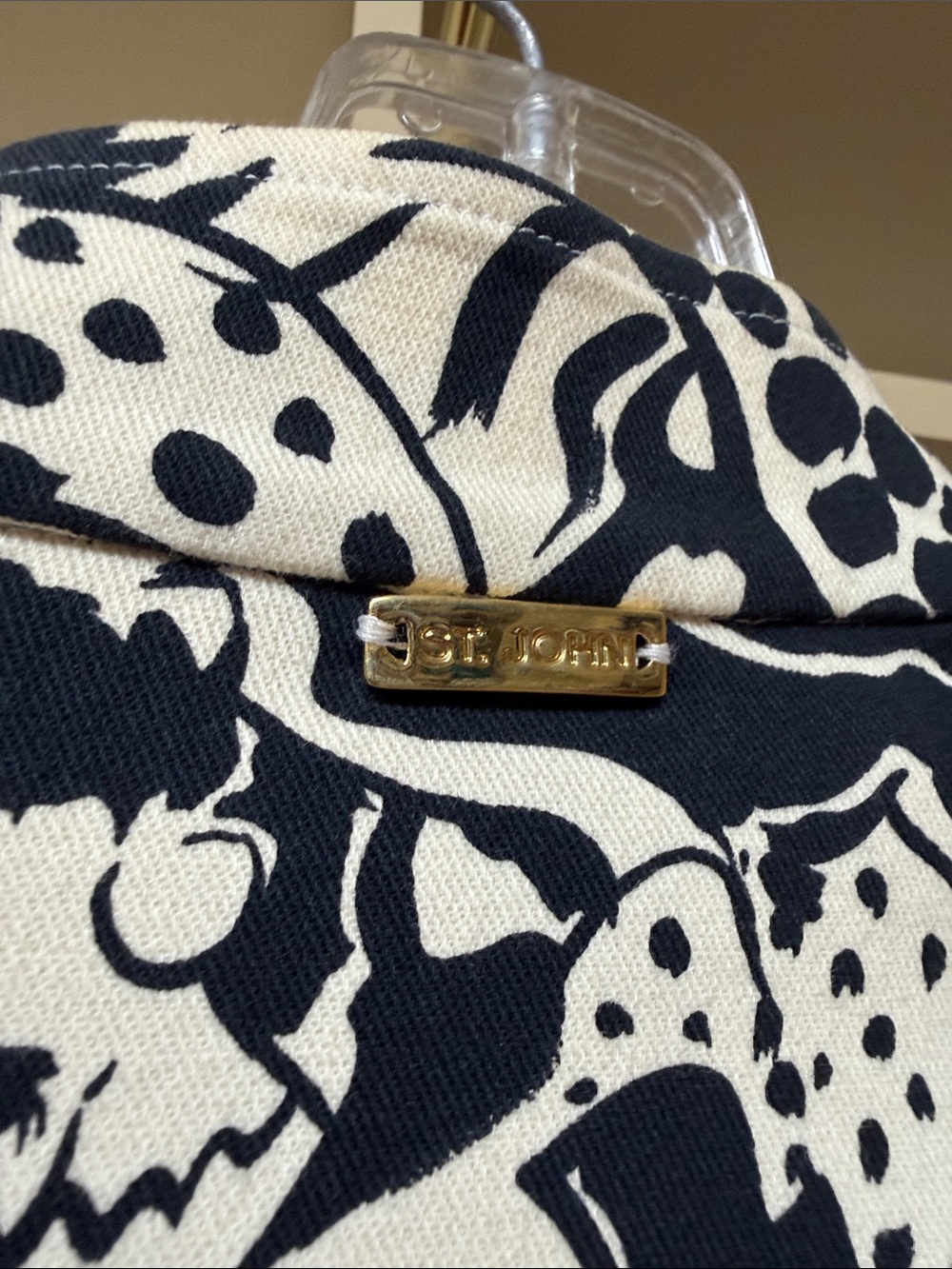 St John Sport Black and White Printed Jacket - Picture 4 of 5